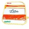 Porta Máscaras Duplo Xadrez Laranja