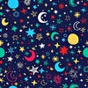 Tecido 34 - Espaço Lua Estrelas