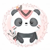 Tecido 40 - Panda Animais