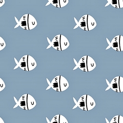 Tecido 49 - Peixes Fundo do Mar