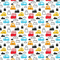 Tecido 80 - Carros Transporte