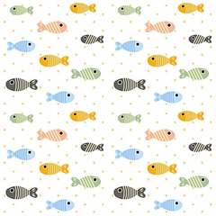 Tecido 85 - Peixes Fundo do Mar