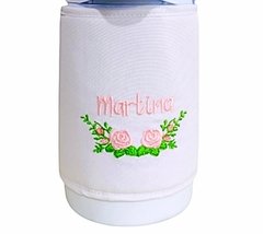 Capa para Garrafa Térmica 500ml Bordada Rosas - comprar online