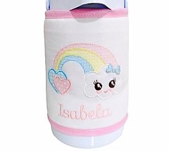 Capa para Garrafa Térmica 500ml Bordada Nuvem - comprar online