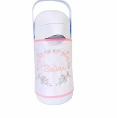 Capa para Garrafa Térmica 500ml Bordada Floral - comprar online