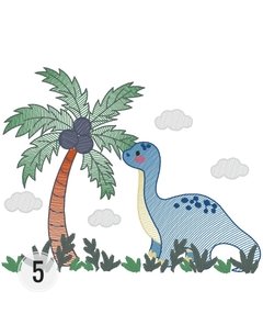 Fralda de Ombro Bordada e Personalizada com nome no tema Dinossauro na internet