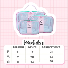 Organizador de Mala Personalizado com Nome em 3 tamanhos - Coruja ou Corujinha