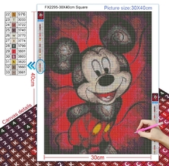 (2623) PINTURA COM DIAMANTES - ÍNDIA - 30X25 CM - loja online