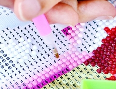 (2760) Pintura com Diamantes - Diy 5D Strass - A Bela 2- 30x40 cm - loja online