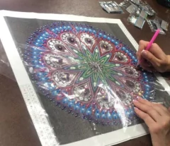 (2865) Pintura com Diamantes - Diy 5D Strass - Buda - 30x30 cm - Pedras Especiais - loja online