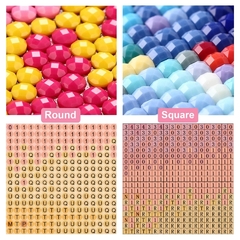 (1740) Pintura com Diamantes - Diy 5D Strass - Gatos 1 - 40x50 cm - Pedras Especiais