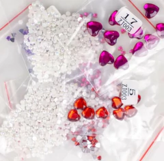 (2847) Pintura com Diamantes - Diy 5D Strass - Snoopy 4 - 30x40 cm - Pedras Especiais - Mundo dos QCS