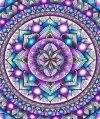 (2886) Pintura com Diamantes - Diy 5D Strass - Mandala da Paz 1