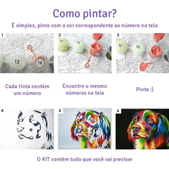 (2315) Pintura em Tela Numerada - Coringa 3 - Com mini chave Philips e suporte para parede - comprar online