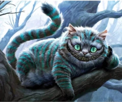 (2707) Pintura Em Tela Numerada - Tela Tintas Pincéis - Gato Risonho