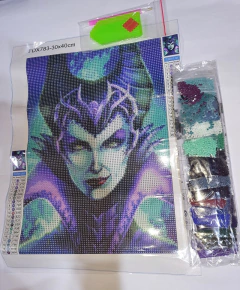 (2844) Pintura com Diamantes - Diy 5D Strass - Vilã - 30x40 cm - comprar online