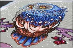 (1739) Pintura com Diamante - Mandala 27 - 30x30 cm - Pedras Especiais