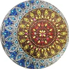 (2934) Pintura com Diamantes - Diy 5D Strass - Mandala Sol e Lua 3 - 30x30 cm - Pedras Especiais