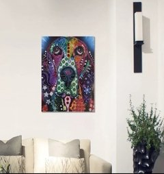 Imagem do (1594) Pintura com Diamante - Cão 11 - 24x34 cm - Pedras Especiais