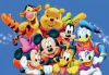 (2764) Pintura com Diamantes - Diy 5D Strass - Disney 6 - 40x30 cm