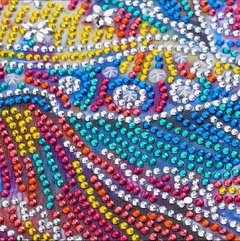(1726) Pintura com Diamante - Elefante 2 - 25x25 cm - Pedras Especiais - comprar online