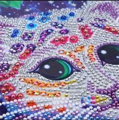 (1740) Pintura com Diamantes - Diy 5D Strass - Gatos 1 - 40x50 cm - Pedras Especiais na internet