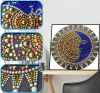 (1898) Pintura com Diamante - Sol e Lua - 30x30 cm - Pedras Especiais