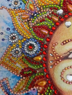 (2100) Pintura com Diamantes - Sol - 30x30 cm - Pedras Especiais - comprar online
