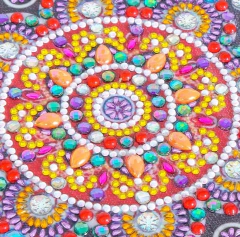 (2804) Pintura com Diamantes - Diy 5D Strass - Cinderela 1- 30x40 cm - Pedras Especiais