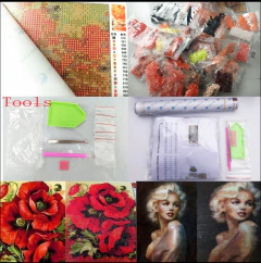 (1395) Pintura com Diamante - Borboletas 4 - 25x25 cm - Total