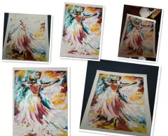 (1664) Pintura em Tela Numerada - Frida - loja online