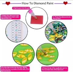(1726) Pintura com Diamante - Elefante 2 - 25x25 cm - Pedras Especiais - loja online