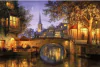 (1828) Pintura com Diamante - Twilight Reflections - 45x30 cm - Total