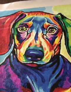 (2133) Pintura em Tela Numerada - Tela Tintas Pincéis - Casa no Campo 2 - comprar online