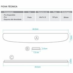 1122-Apoio Teclado Erg. Super Macio Preto - loja online