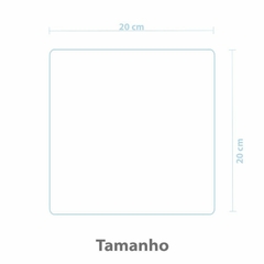 2032 - MOUSE PAD 20X20CM DUPLA FACE PRETO E MARROM - loja online