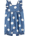 ROMPER CARTERS CHAMBRAY BOLINHA