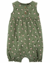 ROMPER CARTERS FLORAL VERDE