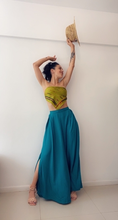 Pantalon Amanecer Verde Petroleo - comprar online