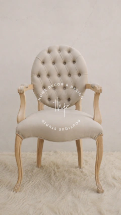 SILLON CABECERO LUIS XV OVALADO