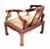 Poltrona Luxuosa Almofadada Com Chapa Dourada - comprar online