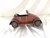 Fusca De Lata Na Cor Vermelha - loja online