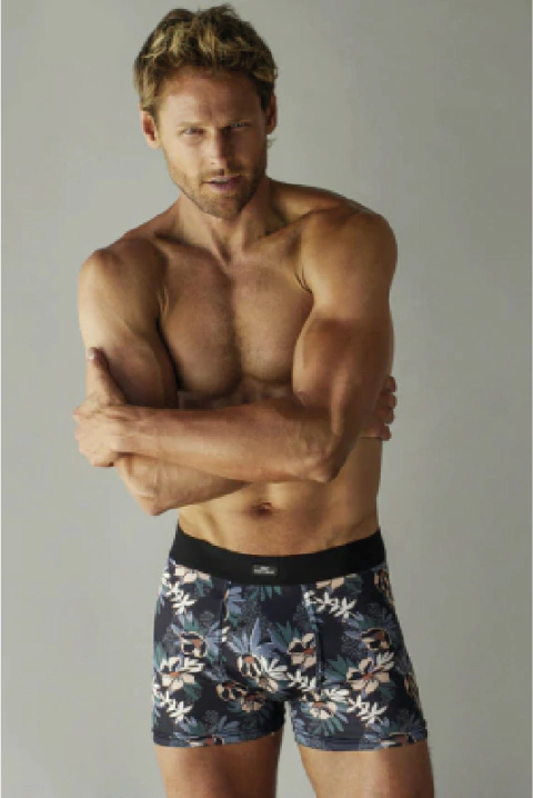 BOXER ALGODON HOMBRE FLORES (77-01303)