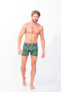 BOXER HOMBRE ALGODON DISEÑO TRIBAL VERDE (77-01349)