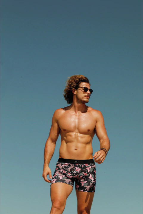 BOXER ALGODON ROSAS TIGRE (77-01334)