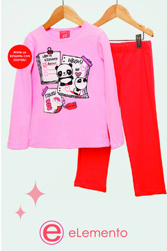 PIJAMA 2 PIEZAS CON CRAYON (07-01336)