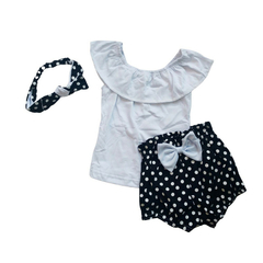 Conjunto Bebê Poá branco e preto - loja online