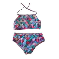 Kit Biquini + Cauda sereia verde com rosa 01 - comprar online