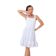 Imagem do Vestido Branco Jamile Pipoquinha batizado ano novo