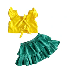 Conjunto Infantil Brasil torcedora - comprar online